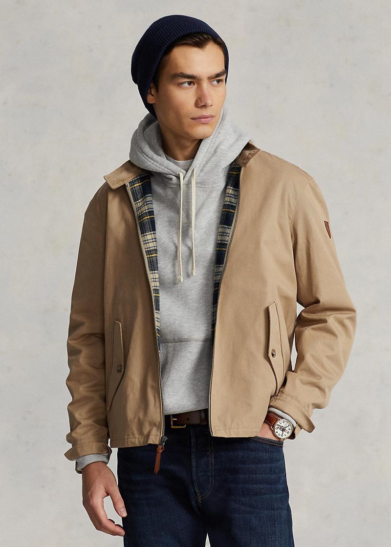 ポロ ラルフ ローレン ジャケット メンズ カーキ コットン Twill VHNKS9153